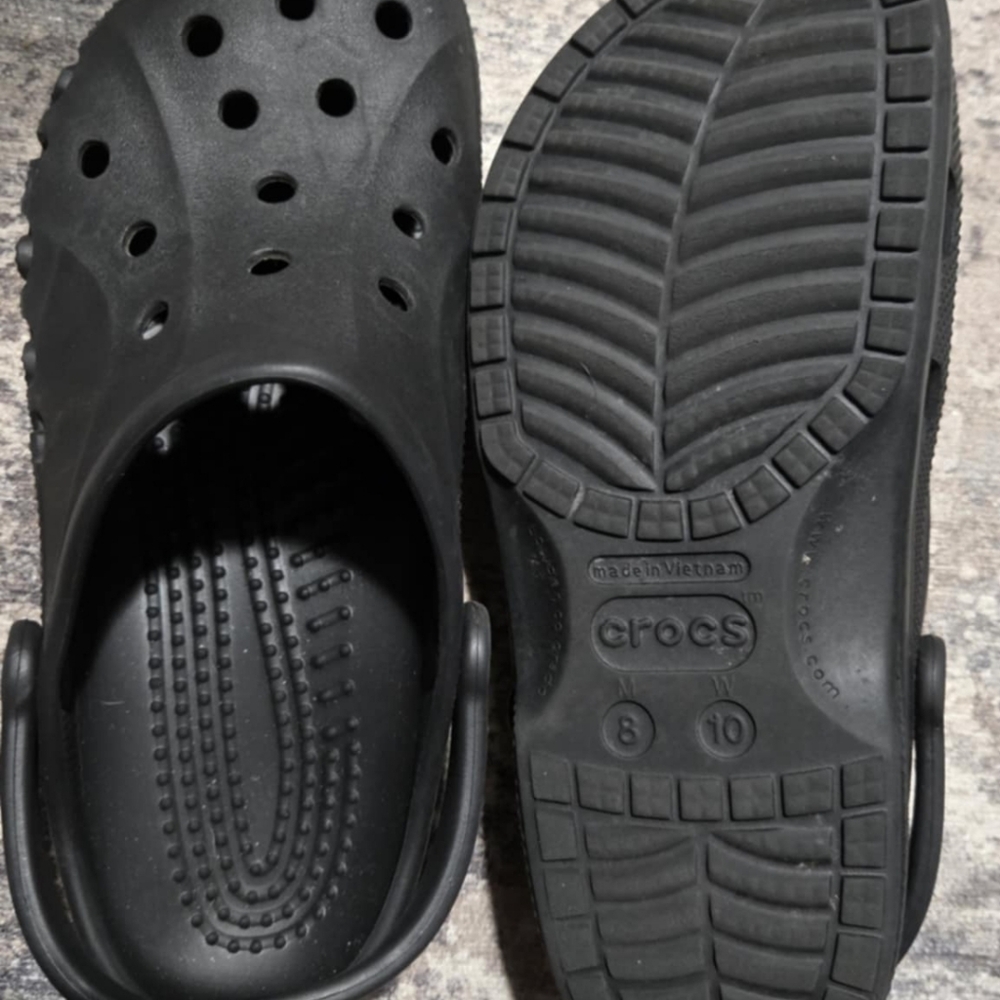 CROCS Black Slip-On Clogs
